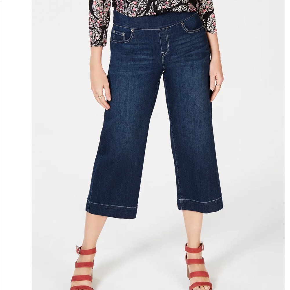 Style&co wide leg cropped jeans size XL